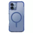 UNIQ tok Combat iPhone 16 Plus 6.7" Magclick Charging tok, átlátszó-kék