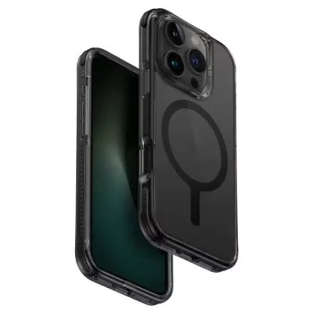   Uniq Combat iPhone 16 Pro Max 6.9" case Magclick Charging tok, fekete/carbon tok, fekete