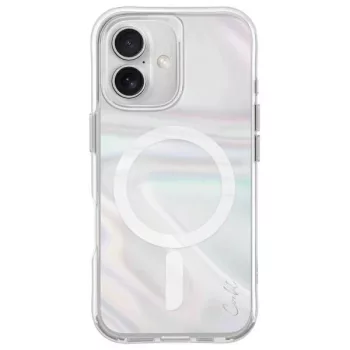   UNIQ tok Coehl Savon iPhone 16 6.1", Magnetic Charging tok, átlátszó-színes