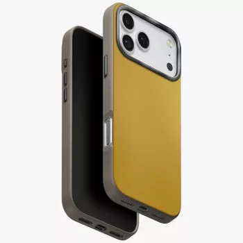   Uniq Lyden DS Case iPhone 17 Pro Max Magclick Charging tok, sárga-szürke
