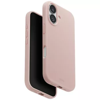 UNIQ Lino Case iPhone 17 Magclick Charging tok, rózsaszín