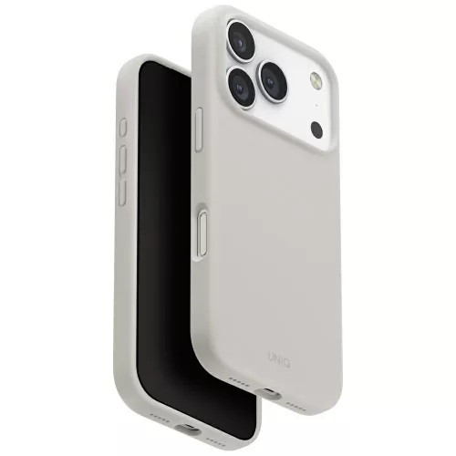 UNIQ Lino Case iPhone 17 Pro Magclick Charging tok, szürke
