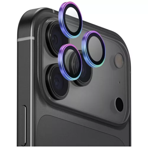 Uniq Optix Aluminum Camera Lens Protector iPhone 17 Pro / iPhone 17 Pro Max with Applicator - kameravédő, színes