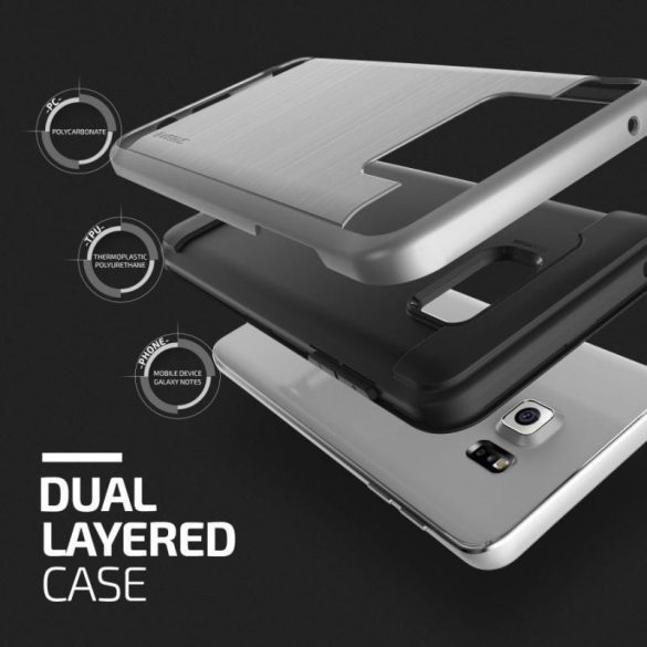 VRS Design (VERUS) Samsung Galaxy Note 5 Verge hátlap, tok, ezüst