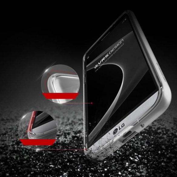 VRS Design (VERUS) LG G5 Crystal Bumper hátlap, tok, ezüst