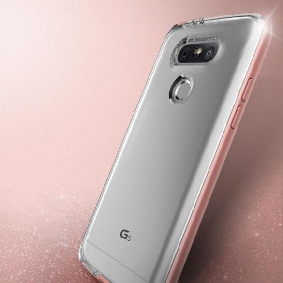 VRS Design (VERUS) LG G5 Crystal Bumper hátlap, tok, rozé arany