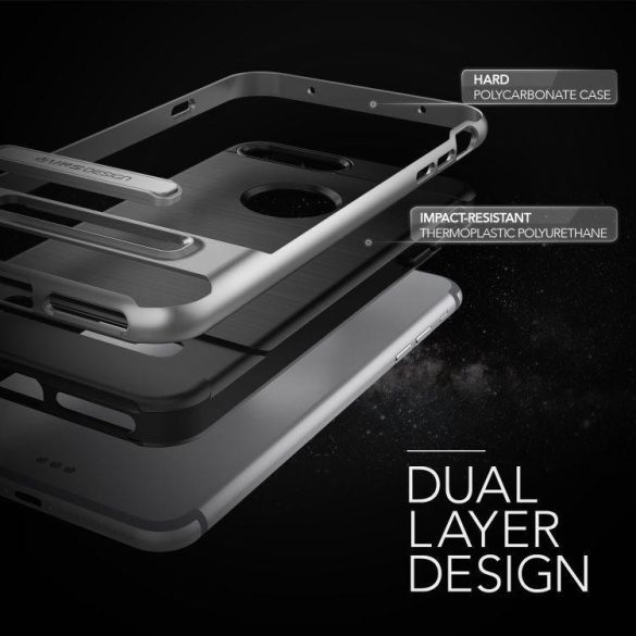 VRS Design (VERUS) iPhone 7 Plus High Pro Shield hátlap, tok, acélezüst