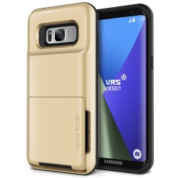   VRS Design (VERUS) Samsung Galaxy S8 Damda Folder hátlap, tok, arany