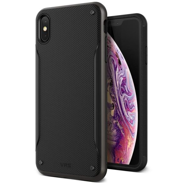 VRS Design (VERUS) iPhone Xs Max High Pro Shield hátlap, tok, metálfekete