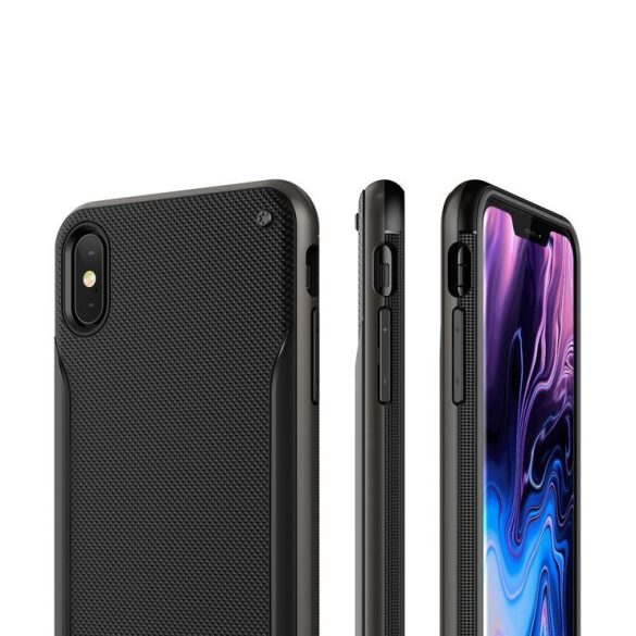 VRS Design (VERUS) iPhone Xs Max High Pro Shield hátlap, tok, metálfekete