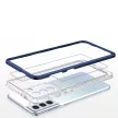Clear 3in1 Case Samsung Galaxy S22 Plus ütésálló hátlap, tok, átlátszó-kék