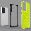 Honeycomb Case Samsung Galaxy S22 Ultra ütésálló hátlap, tok, kék