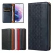 Magnet Strap oldalra nyíló tok Samsung Galaxy S22 Plus, kék