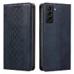 Magnet Strap oldalra nyíló tok Samsung Galaxy S22 Plus, kék