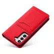 Magnet Case Samsung Galaxy S22 Plus oldalra nyíló tok, piros