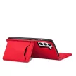 Magnet Case Samsung Galaxy S22 Plus oldalra nyíló tok, piros