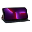 Magnet Strap Case iPhone 14 Plus Flip Wallet Mini Lanyard Stand tok, kék