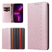 Magnet Strap Case iPhone 14 Plus Flip Wallet Mini Lanyard Stand tok, rózsaszín