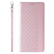 Magnet Strap Case iPhone 14 Plus Flip Wallet Mini Lanyard Stand tok, rózsaszín