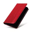 Magnet Strap Case iPhone 14 Pro Case with Flip Wallet Mini Lanyard Stand tok, piros