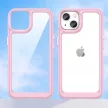 Outer Space Case iPhone 14 Plus hard cover with a gel frame tok, rózsaszín