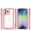 Outer Space Case iPhone 14 Pro hard cover with a gel frame tok, piros