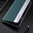 New Sleep case oldalra nyíló tok Samsung Galaxy S23 Plus flip standdal, fekete