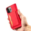 Magnet Case Samsung Galaxy S23 Plus oldalra nyíló tok, piros