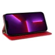 Magnet Strap oldalra nyíló tok Samsung Galaxy S23 Plus Flip Wallet Mini Lanyard Stand, piros