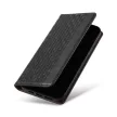 Magnet Strap oldalra nyíló tok Samsung Galaxy S23 Ultra Flip Wallet Mini Lanyard Stand, fekete