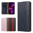 Magnet Strap oldalra nyíló tok Samsung Galaxy S23 Ultra Flip Wallet Mini Lanyard Stand, kék
