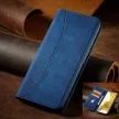 Magnet Fancy Case Samsung Galaxy S23 Ultra oldalra nyíló tok, kék