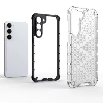   Honeycomb Case Samsung Galaxy S23 Plus ütésálló hátlap, tok, átlátszó