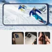 Clear 3in1 Case Samsung Galaxy S23 Plus ütésálló hátlap, tok, átlátszó-kék