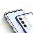 Clear 3in1 Case Samsung Galaxy S23 Plus ütésálló hátlap, tok, átlátszó-kék