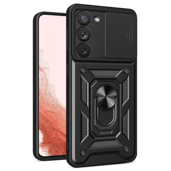   Hybrid Armor Tough Rugged Samsung Galaxy S23 Plus ütésálló hátlap, tok, fekete