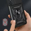 Hybrid Armor Tough Rugged Samsung Galaxy S23 Plus ütésálló hátlap, tok, fekete