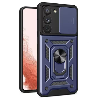   Hybrid Armor Tough Rugged Samsung Galaxy S23 Plus ütésálló hátlap, tok, kék