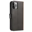 Wallet Case with Stand iPhone 15 Plus Magnet Case tok, fekete