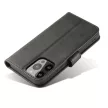 Wallet Case with Stand iPhone 15 Plus Magnet Case tok, fekete