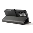 Wallet Case with Stand iPhone 15 Pro Magnet Case tok, fekete
