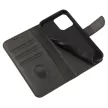 Wallet Case with Stand iPhone 15 Pro Magnet Case tok, fekete