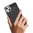 Flexible carbon pattern iPhone 15 Plus Carbon Case tok, kék