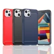 Flexible carbon pattern iPhone 15 Plus Carbon Case tok, kék
