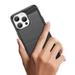 Flexible carbon pattern iPhone 15 Pro Carbon Case tok, kék