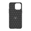 Flexible carbon pattern iPhone 15 Pro Max Carbon Case tok, fekete