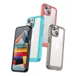 iPhone 15 Plus Outer Space reinforced case with flexible frame tok, átlátszó