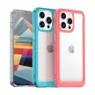 Reinforced case with a flexible frame iPhone 15 Pro Max Outer Space tok, piros