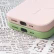 MagSafe Compatible Silicone iPhone 15 Pro Max Silicone Case tok, fekete