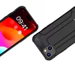 iPhone 15 Plus Hybrid Armor case tok, fekete